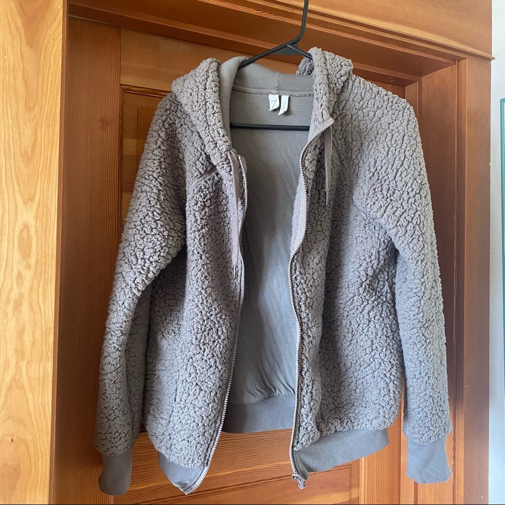 Z by Zella faux shearling zip up